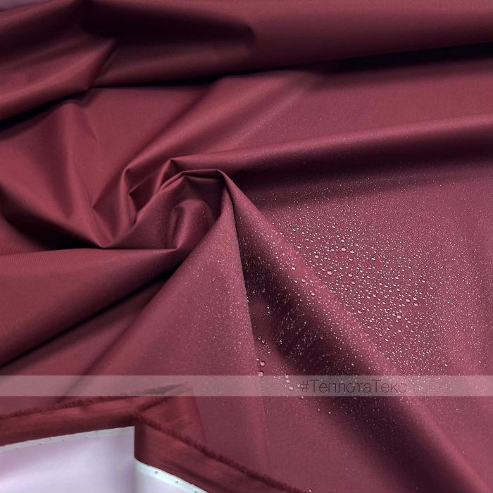 Твил на мембране, белая изнанка (Twill) (Бордовый (Wine))