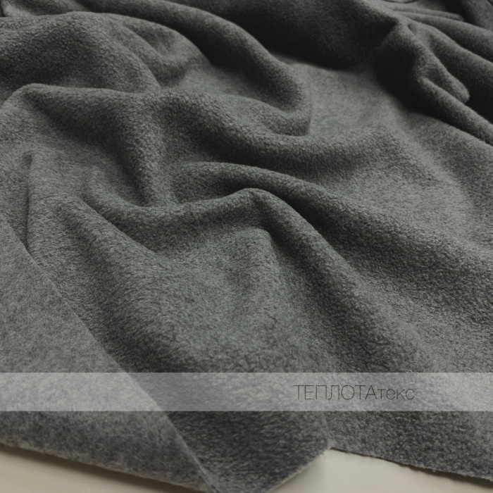 Флис двухсторонний, Меланж плотность 260гр (Серый (№4))