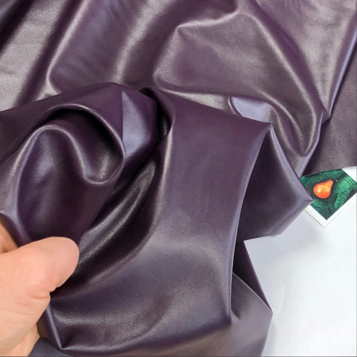 Экокожа глянец на трикотажной основе (Баклажан 8/1611)