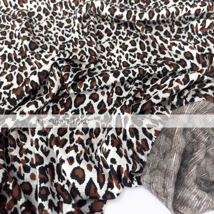 Джерси с рисунком Пятна леопарда, Трикотаж (Пятна на белом)