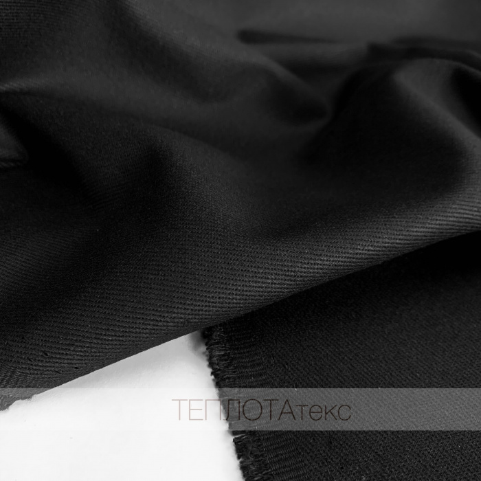 Джинс крупный рубчик, плотность 300гр., цветной, ширина 150см (Черный 7377 4 (7684 №6))