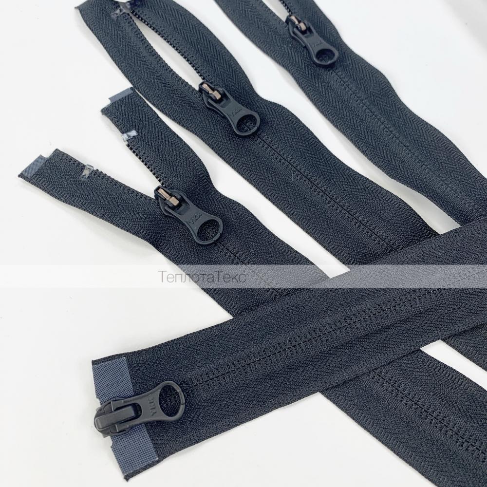 Капелька YKK (пуллер матовый), молния спираль Т5 скрытая, Черная