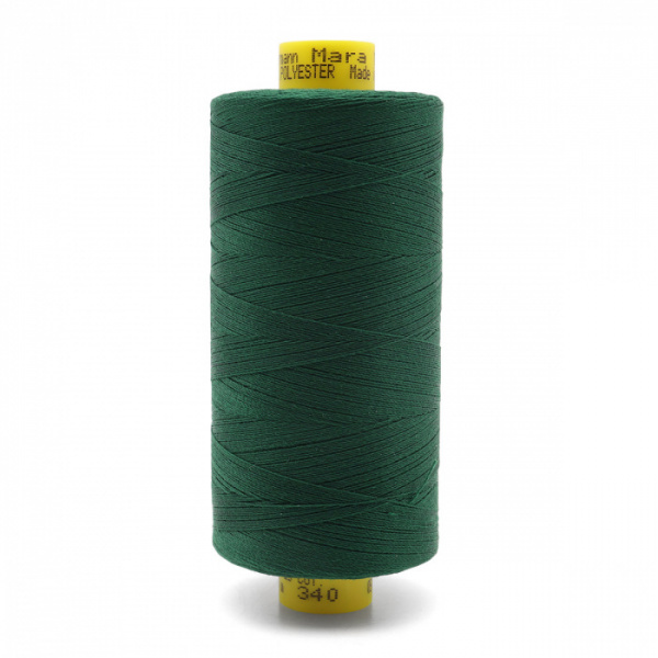 Нитки Gutermann Mara №120, 1000 метров 684355 (340 Зеленый трилистник )