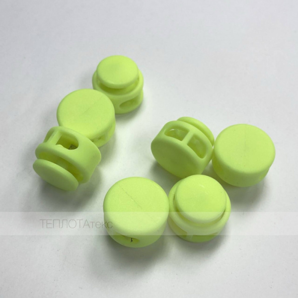 Шайба (Maxi), фиксатор двойной, 30*22мм, отверстие 12мм  (Лимон неон)