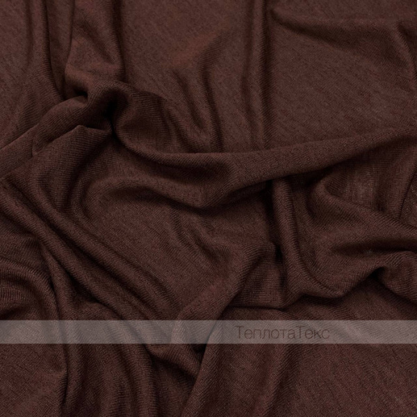 Трикотаж вязаный, тонкий с вискозой (Коричневый) Трикотаж вязаный, тонкий с вискозой (Коричневый)