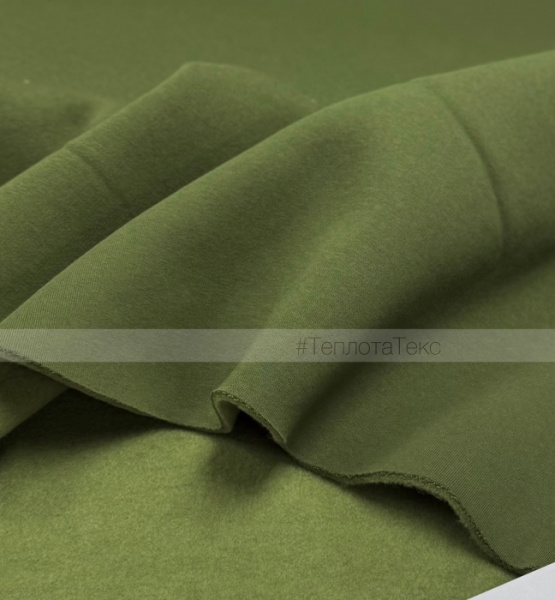 Футер 3х нитка Начес, Пенье (Оливковый зеленый)
